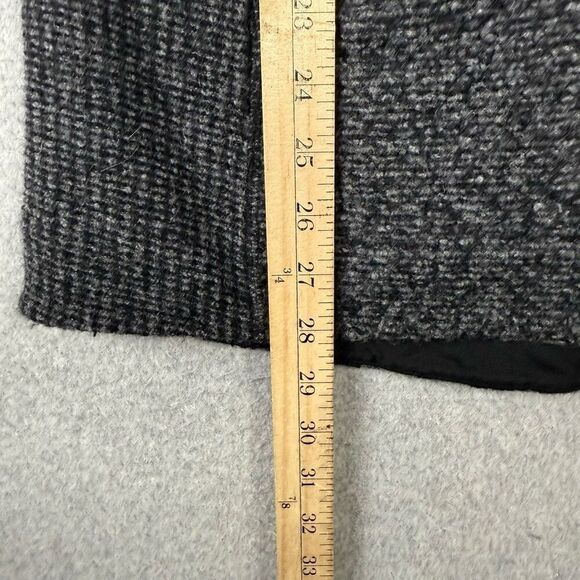 Title Nine Women Small Wool Blend Zip Front Swacket Sweater Jacket Black Pockets - Picture 6 of 7